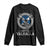 Funny Scottish Viking Long Sleeve Shirt Until Valhalla Vintage Scottish Flag Skull TS11 Black Print Your Wear