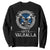 Funny Scottish Viking Sweatshirt Until Valhalla Vintage Scottish Flag Skull TS11 Black Print Your Wear