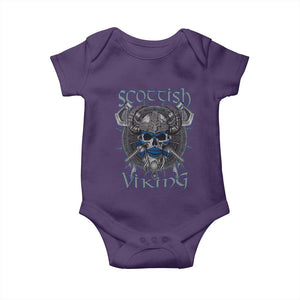 Scottish Viking Axes Celtic Knot Baby Onesie Scottish Flag TS11 Purple Print Your Wear