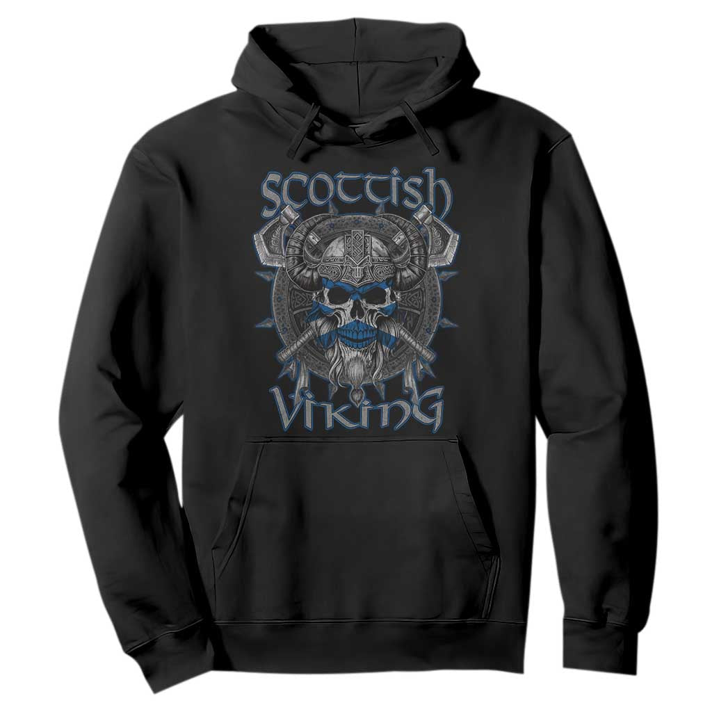 Scottish Viking Axes Celtic Knot Hoodie Scottish Flag TS11 Black Print Your Wear