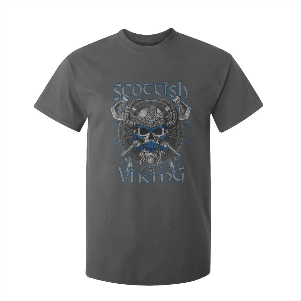 Scottish Viking Axes Celtic Knot T Shirt For Kid Scottish Flag TS11 Dark Heather Print Your Wear