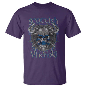 Scottish Viking Axes Celtic Knot T Shirt Scottish Flag TS11 Purple Print Your Wear