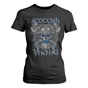 Scottish Viking Axes Celtic Knot T Shirt For Women Scottish Flag TS11 Black Print Your Wear