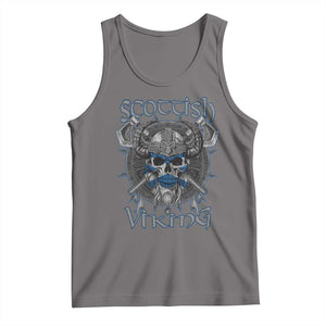 Scottish Viking Axes Celtic Knot Tank Top Scottish Flag TS11 Deep Heather Print Your Wear