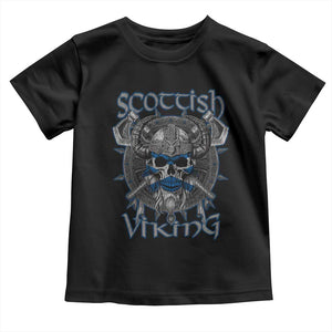 Scottish Viking Axes Celtic Knot Toddler T Shirt Scottish Flag TS11 Black Print Your Wear