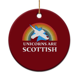 Funny Scotland Pride Unicorn Ceramic Ornament Unicorns Are Scottish Rainbow TS11 1pc Red Print Your Wear