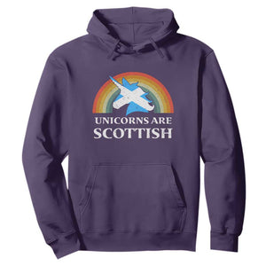 Funny Scotland Pride Unicorn Hoodie Unicorns Are Scottish Rainbow TS11 Purple Print Your Wear