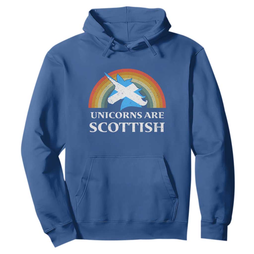 Funny Scotland Pride Unicorn Hoodie Unicorns Are Scottish Rainbow TS11 Royal Blue Print Your Wear