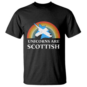 Funny Scotland Pride Unicorn T Shirt Unicorns Are Scottish Rainbow TS11 Black Print Your Wear