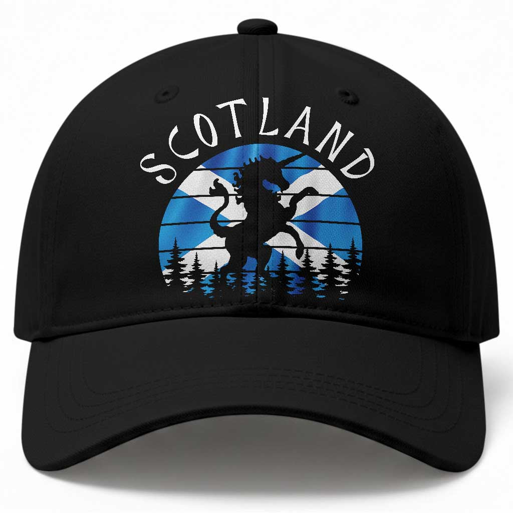 Funny Scotland Unicorn Scottish Flag Saltire Baseball Cap TS11 Print Your Wear