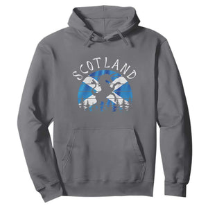 Funny Scotland Unicorn Scottish Flag Saltire Hoodie TS11 Charcoal Print Your Wear