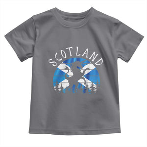 Funny Scotland Unicorn Scottish Flag Saltire Toddler T Shirt TS11 Charcoal Print Your Wear