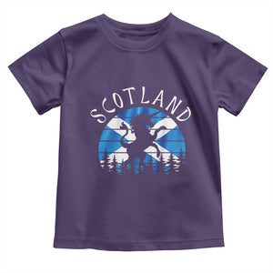 Funny Scotland Unicorn Scottish Flag Saltire Toddler T Shirt TS11 Purple Print Your Wear