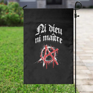 Ni Dieu Ni Maitre No God No Masters Garden Flag Anarchy Symbol TS11 Print Your Wear
