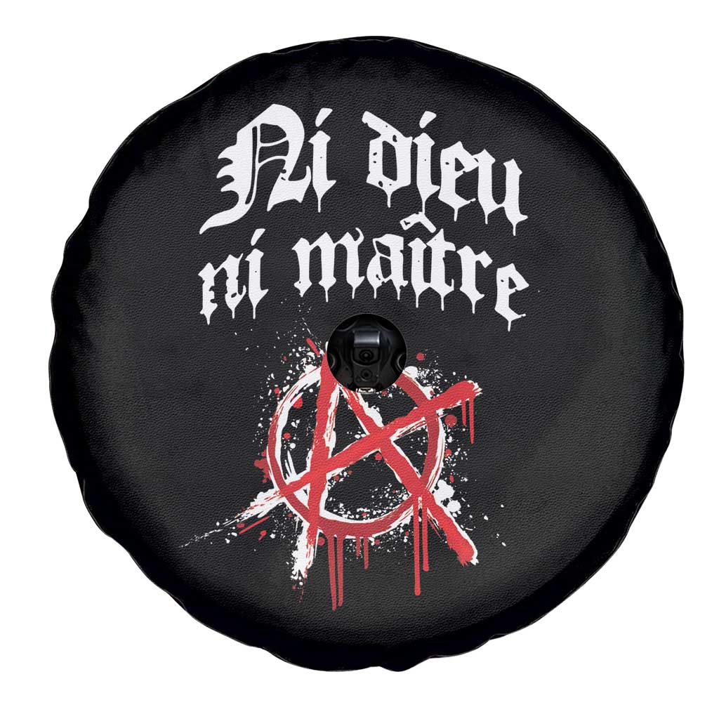Ni Dieu Ni Maitre No God No Masters Spare Tire Cover Anarchy Symbol TS11 Print Your Wear
