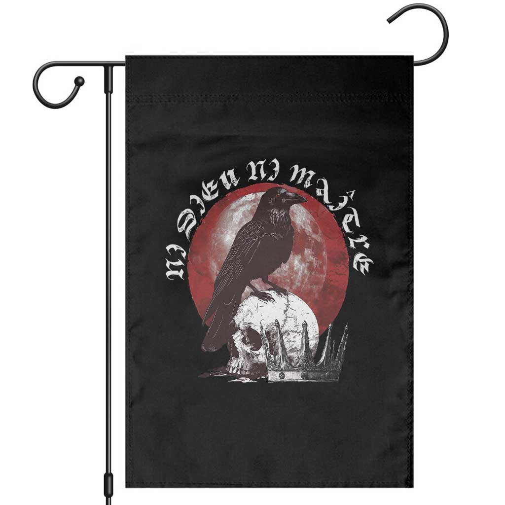 Ni Dieu Ni Maitre No God No Masters Garden Flag Raven Skull TS11 Black Print Your Wear