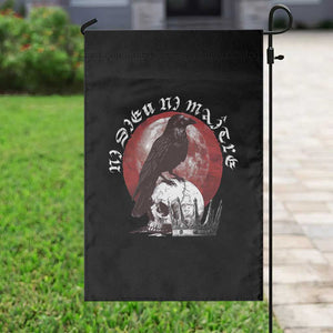 Ni Dieu Ni Maitre No God No Masters Garden Flag Raven Skull TS11 Print Your Wear