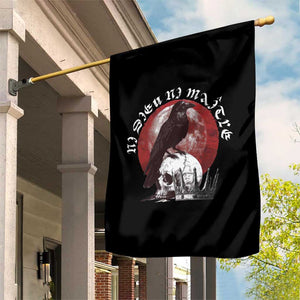Ni Dieu Ni Maitre No God No Masters Garden Flag Raven Skull TS11 Print Your Wear