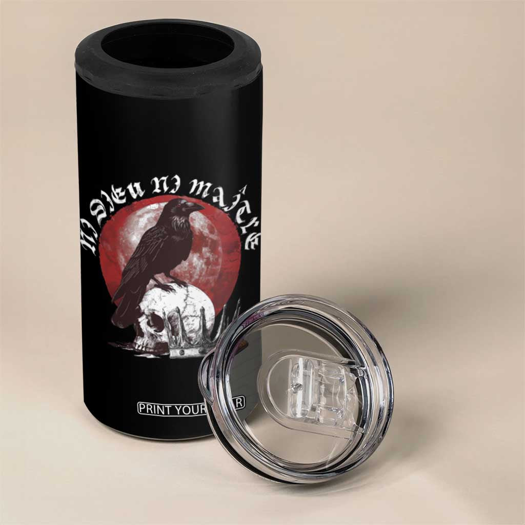 Ni Dieu Ni Maitre No God No Masters 4 in 1 Can Cooler Tumbler Raven Skull TS11 Print Your Wear