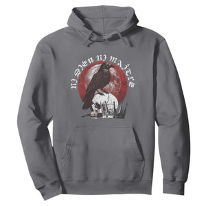 Ni Dieu Ni Maitre No God No Masters Hoodie Raven Skull TS11 Charcoal Print Your Wear