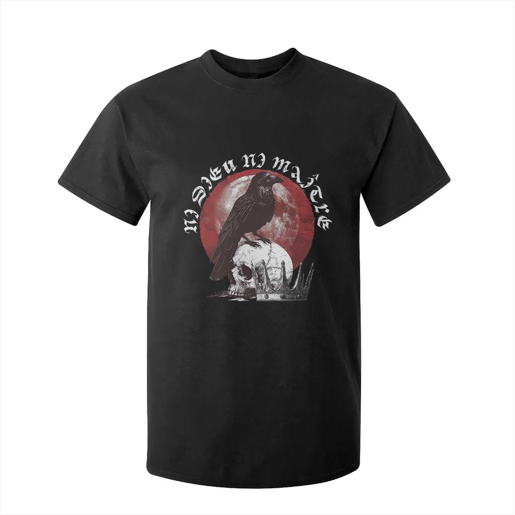 Ni Dieu Ni Maitre No God No Masters T Shirt For Kid Raven Skull TS11 Black Print Your Wear