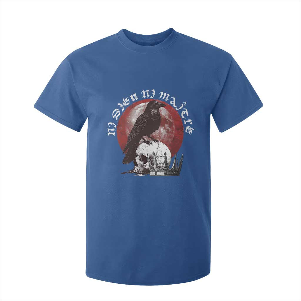 Ni Dieu Ni Maitre No God No Masters T Shirt For Kid Raven Skull TS11 Royal Blue Print Your Wear