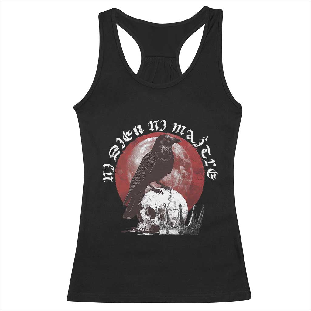 Ni Dieu Ni Maitre No God No Masters Racerback Tank Top Raven Skull TS11 Black Print Your Wear