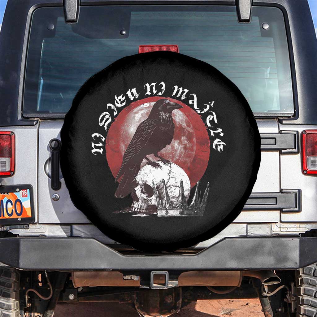Ni Dieu Ni Maitre No God No Masters Spare Tire Cover Raven Skull TS11 No hole Black Print Your Wear