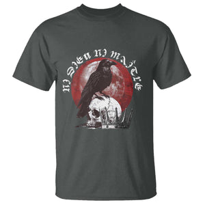 Ni Dieu Ni Maitre No God No Masters T Shirt Raven Skull TS11 Dark Heather Print Your Wear