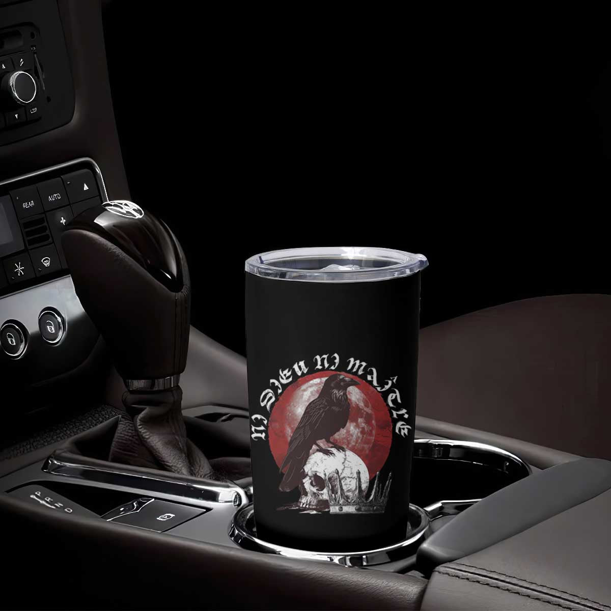Ni Dieu Ni Maitre No God No Masters Tumbler Cup Raven Skull TS11 Print Your Wear