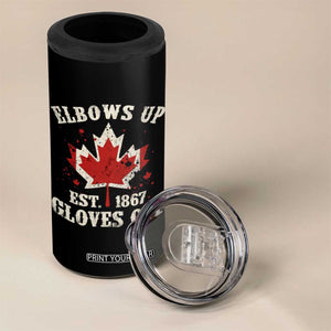 Elbows Up Canada EST 1867 4 in 1 Can Cooler Tumbler Proud Canadian Maple Leaf TS11 Print Your Wear