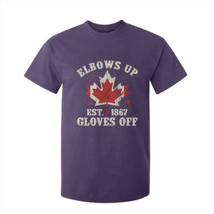 Elbows Up Canada EST 1867 T Shirt For Kid Proud Canadian Maple Leaf TS11 Purple Print Your Wear