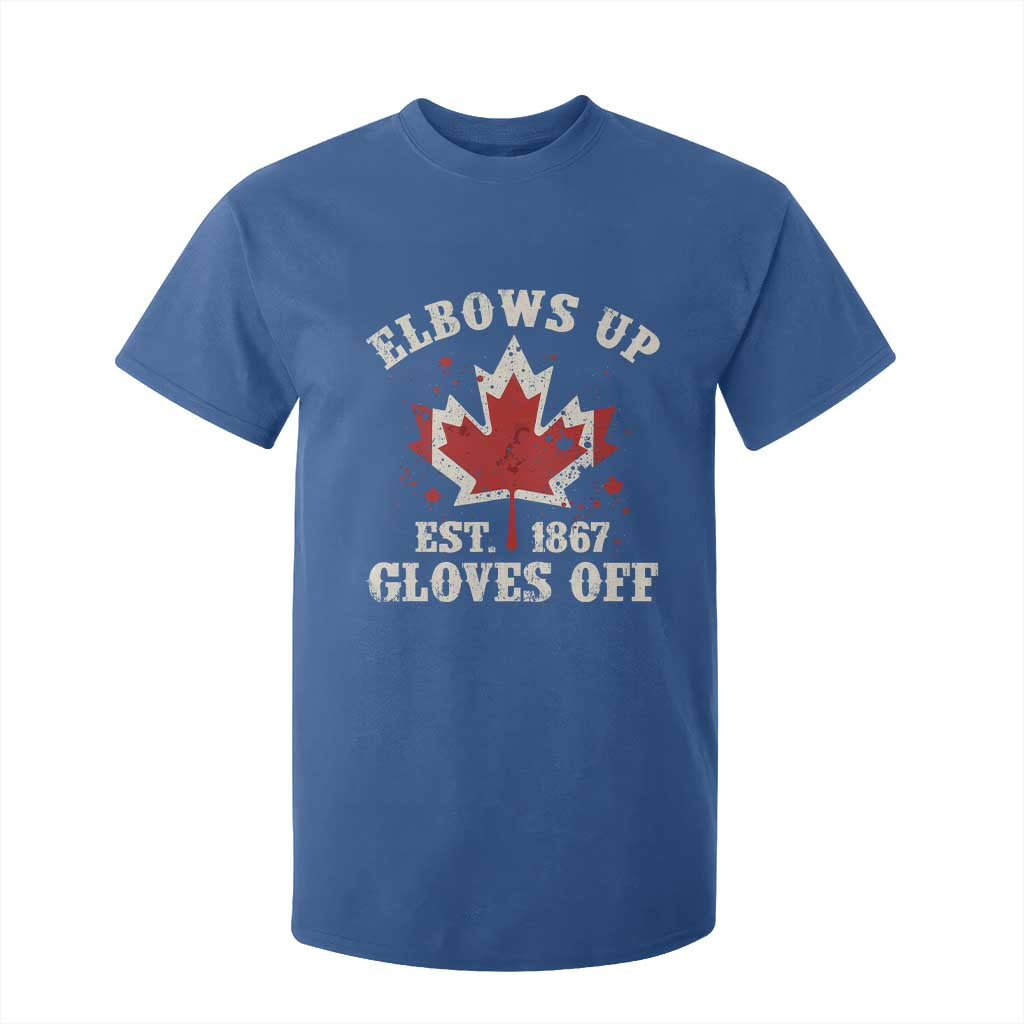 Elbows Up Canada EST 1867 T Shirt For Kid Proud Canadian Maple Leaf TS11 Royal Blue Print Your Wear