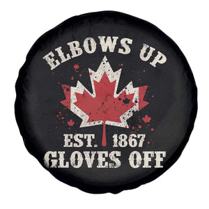 Elbows Up Canada EST 1867 Spare Tire Cover Proud Canadian Maple Leaf TS11 Print Your Wear