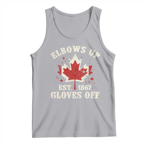 Elbows Up Canada EST 1867 Tank Top Proud Canadian Maple Leaf TS11 Athletic Heather Print Your Wear