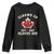 Elbows Up Canada EST 1867 Youth Sweatshirt Proud Canadian Maple Leaf TS11 Black Print Your Wear