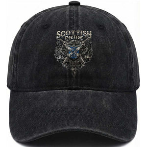 Scottish Pride Celtic Scotland Lion Rampant Washed Cotton Baseball Cap TS11 Print Your Wear