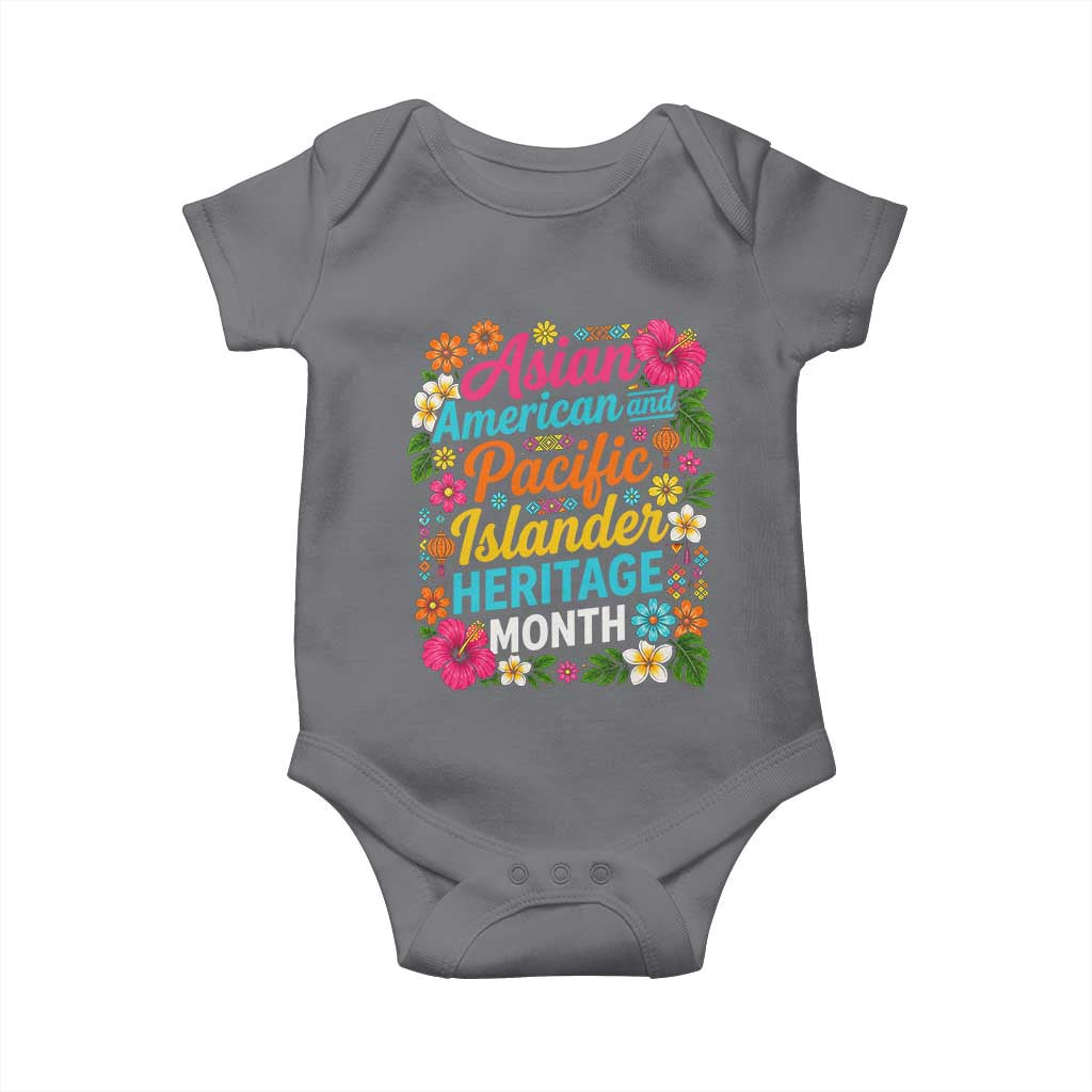 AAPI Asian American and Pacific Islander Heritage Month Baby Onesie TS11 Charcoal Print Your Wear