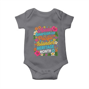 AAPI Asian American and Pacific Islander Heritage Month Baby Onesie TS11 Charcoal Print Your Wear