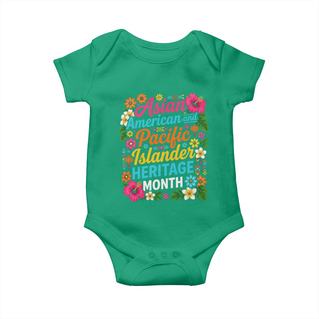 AAPI Asian American and Pacific Islander Heritage Month Baby Onesie TS11 Irish Green Print Your Wear