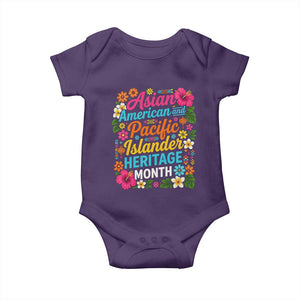 AAPI Asian American and Pacific Islander Heritage Month Baby Onesie TS11 Purple Print Your Wear