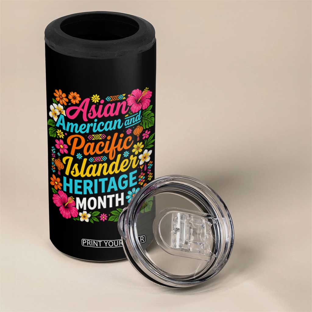 AAPI Asian American and Pacific Islander Heritage Month 4 in 1 Can Cooler Tumbler TS11 Print Your Wear