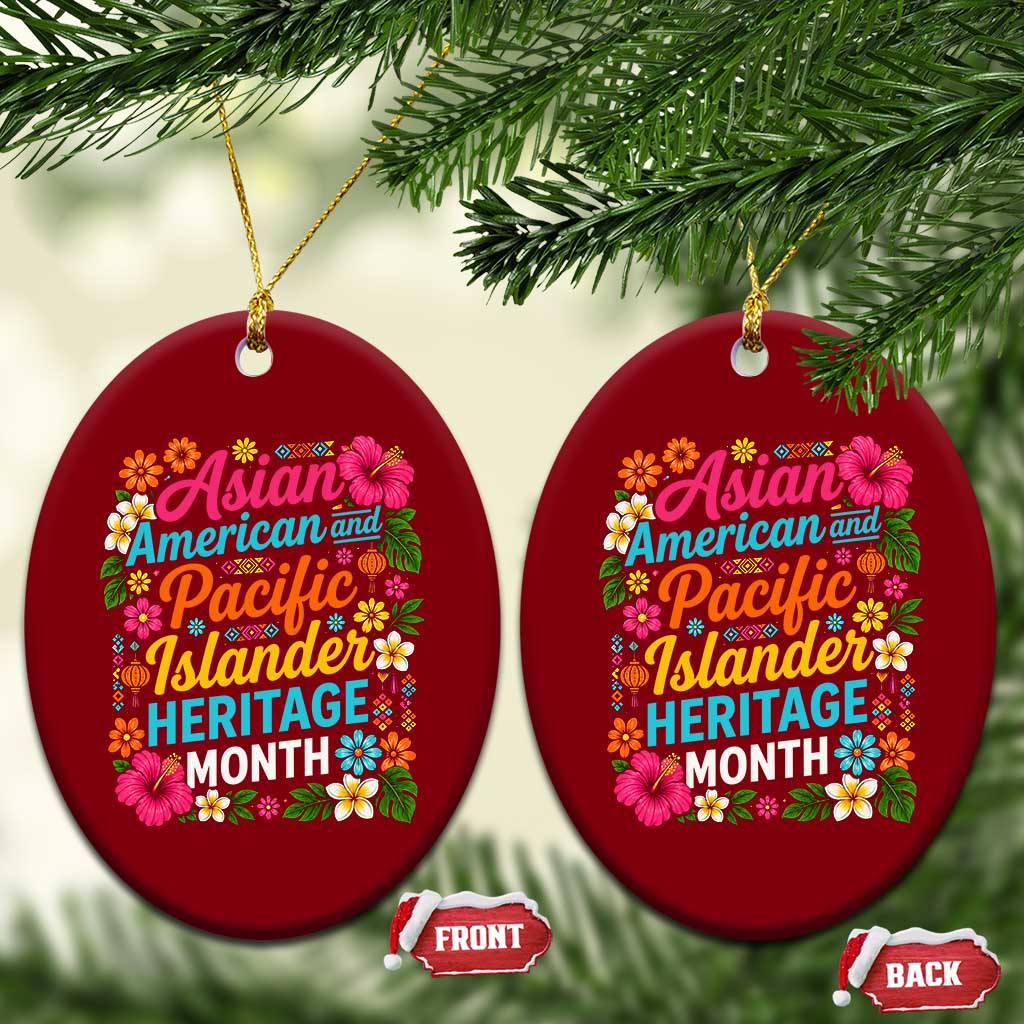 AAPI Asian American and Pacific Islander Heritage Month Ceramic Ornament TS11 Print Your Wear