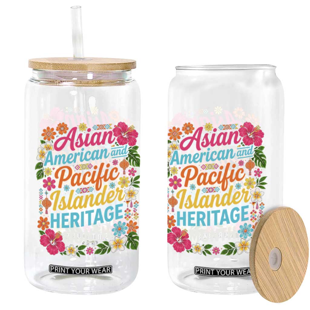 AAPI Asian American and Pacific Islander Heritage Month Glass Can TS11 Print Your Wear