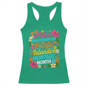 AAPI Asian American and Pacific Islander Heritage Month Racerback Tank Top TS11 Irish Green Print Your Wear