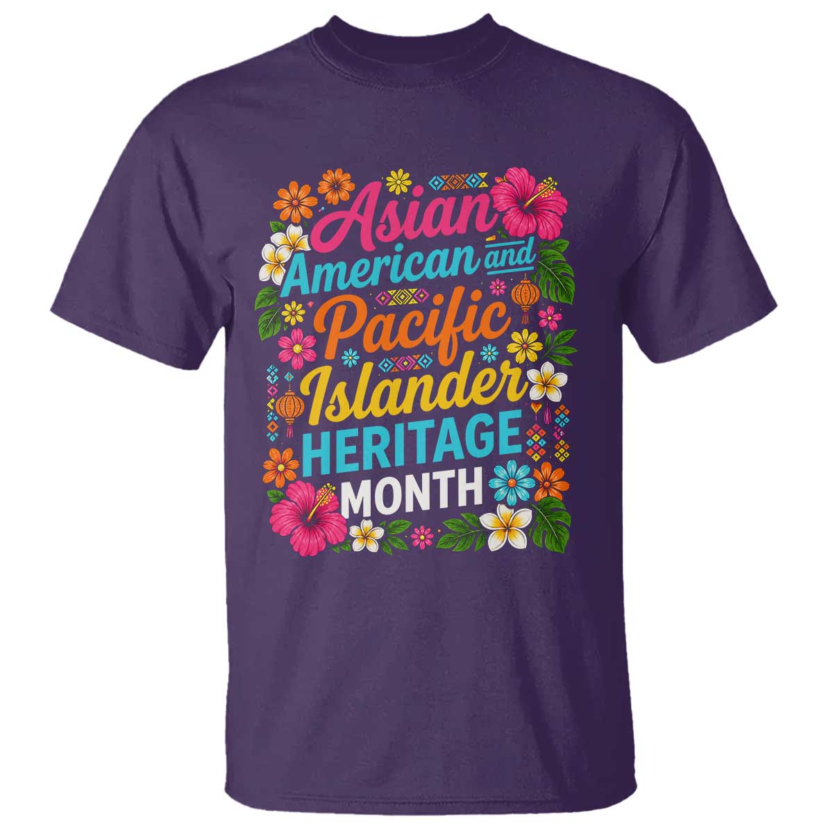 AAPI Asian American and Pacific Islander Heritage Month T Shirt TS11 Purple Print Your Wear