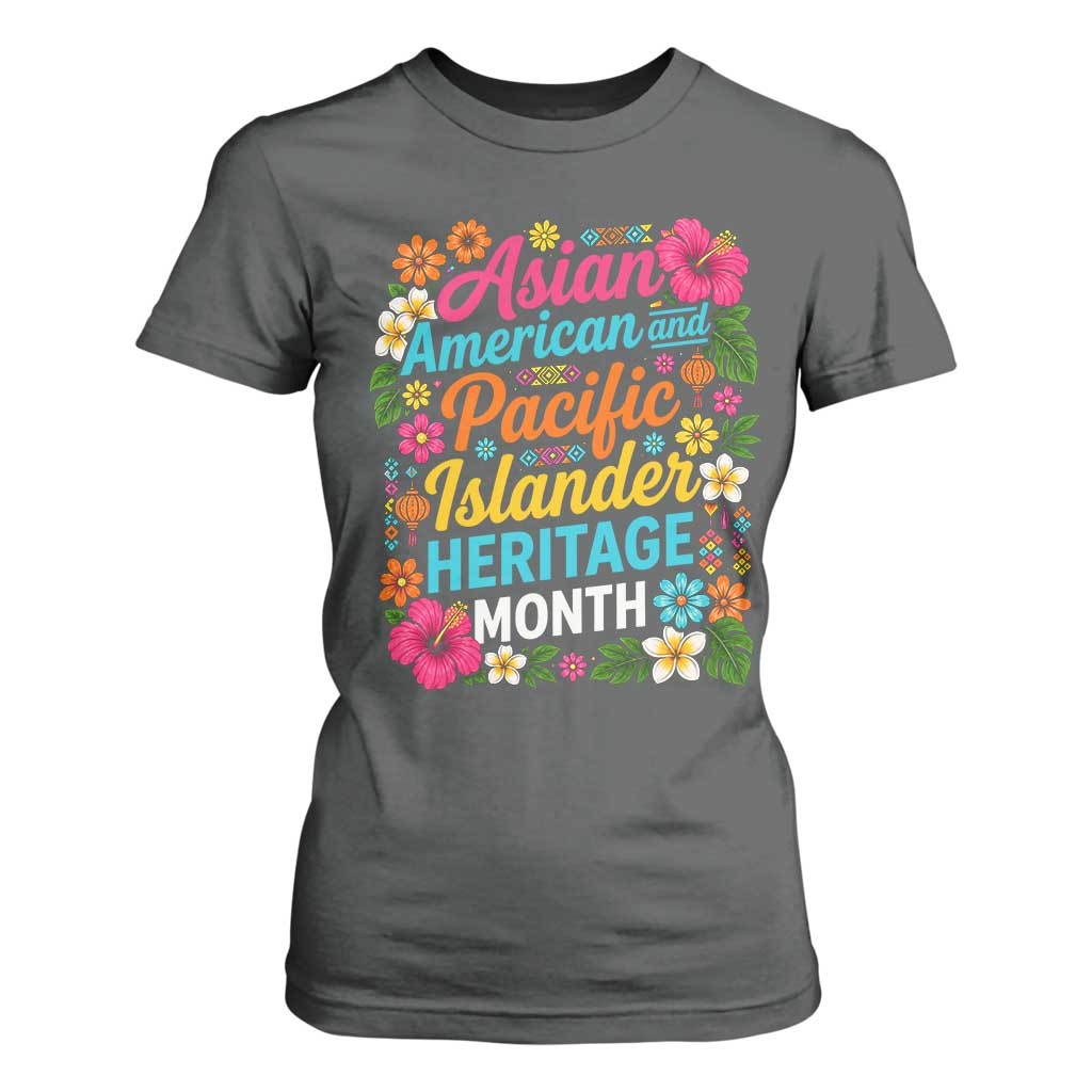AAPI Asian American and Pacific Islander Heritage Month T Shirt For Women TS11 Dark Heather Print Your Wear