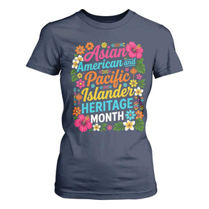 AAPI Asian American and Pacific Islander Heritage Month T Shirt For Women TS11 Navy Print Your Wear