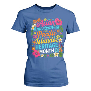 AAPI Asian American and Pacific Islander Heritage Month T Shirt For Women TS11 Royal Blue Print Your Wear