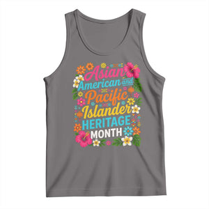 AAPI Asian American and Pacific Islander Heritage Month Tank Top TS11 Deep Heather Print Your Wear